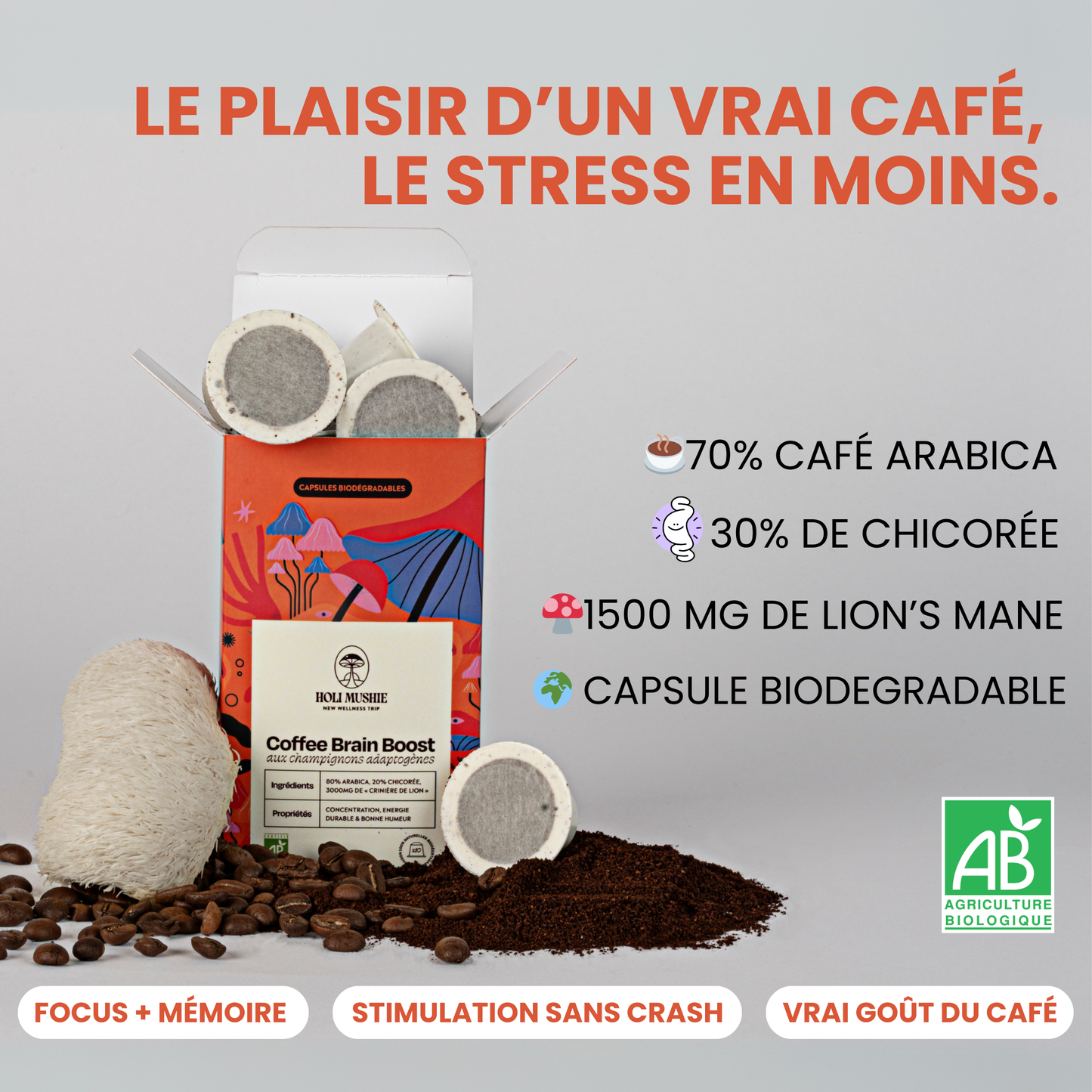 Café adaptogène capsules - PRÉCOMMANDE
