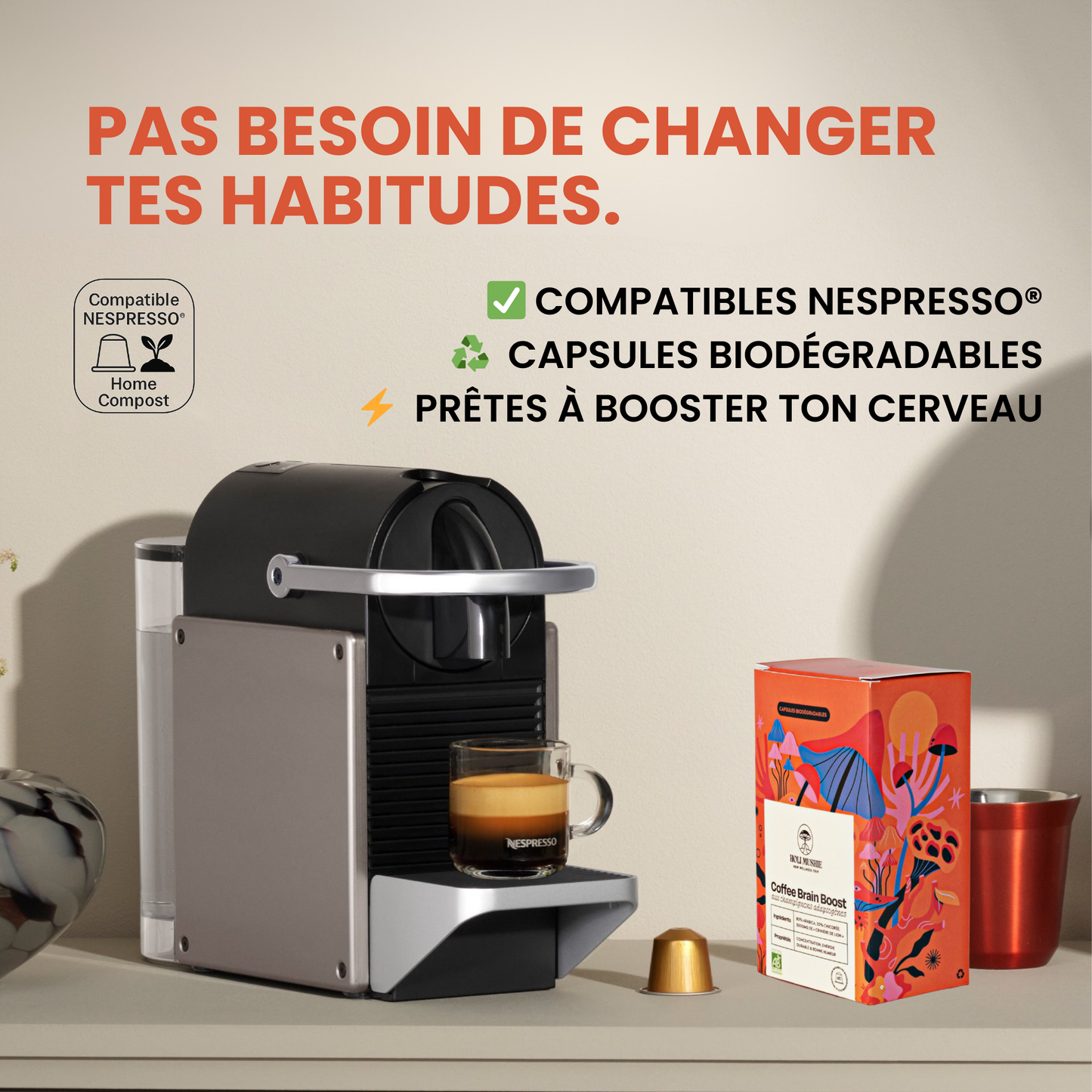 Café adaptogène capsules - PRÉCOMMANDE