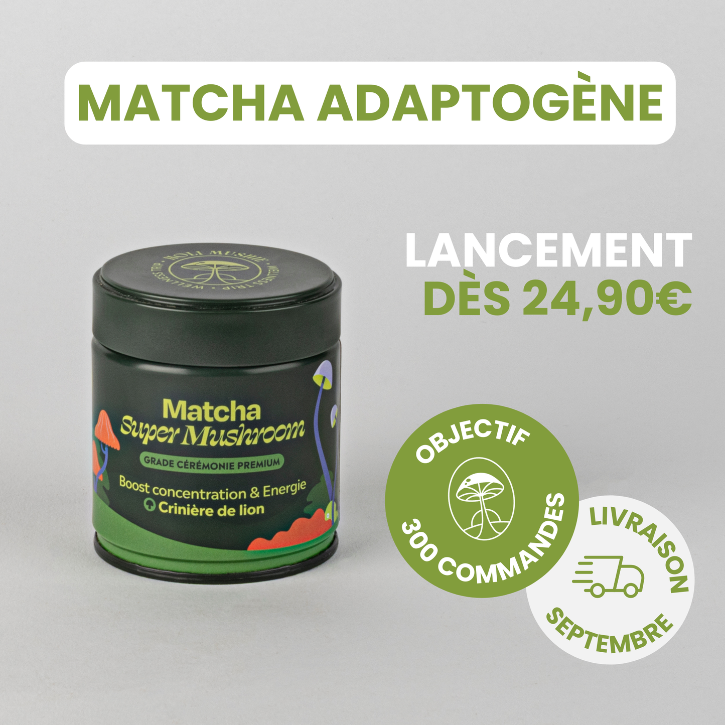 Matcha adaptogène - PRÉCOMMANDE