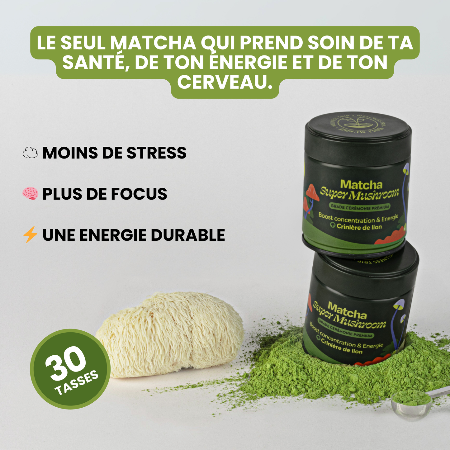 Matcha adaptogène - PRÉCOMMANDE