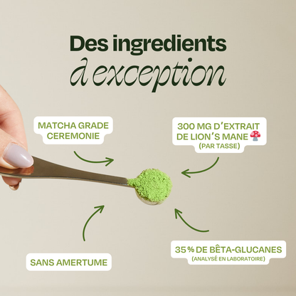Matcha FOCUS aux champignons