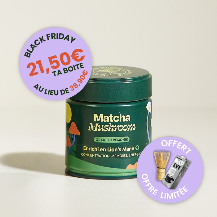 Matcha FOCUS aux champignons