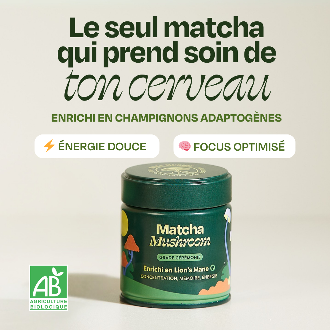 Matcha FOCUS aux champignons