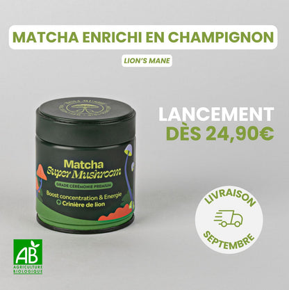 Matcha FOCUS aux champignons